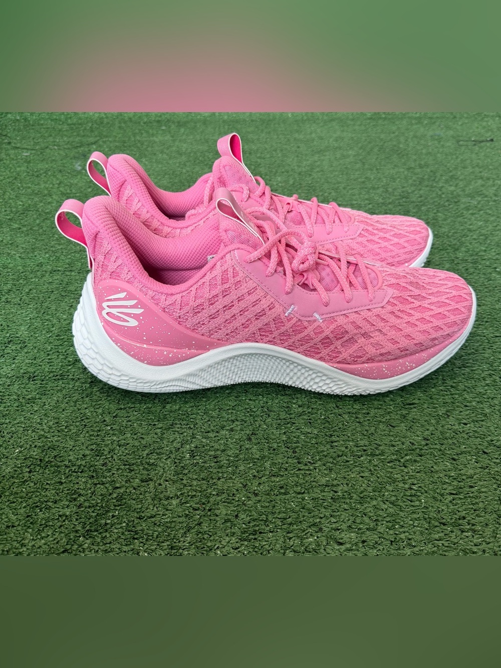 Under Armour Curry 10 Pink Mens Size 15 3026624-601
